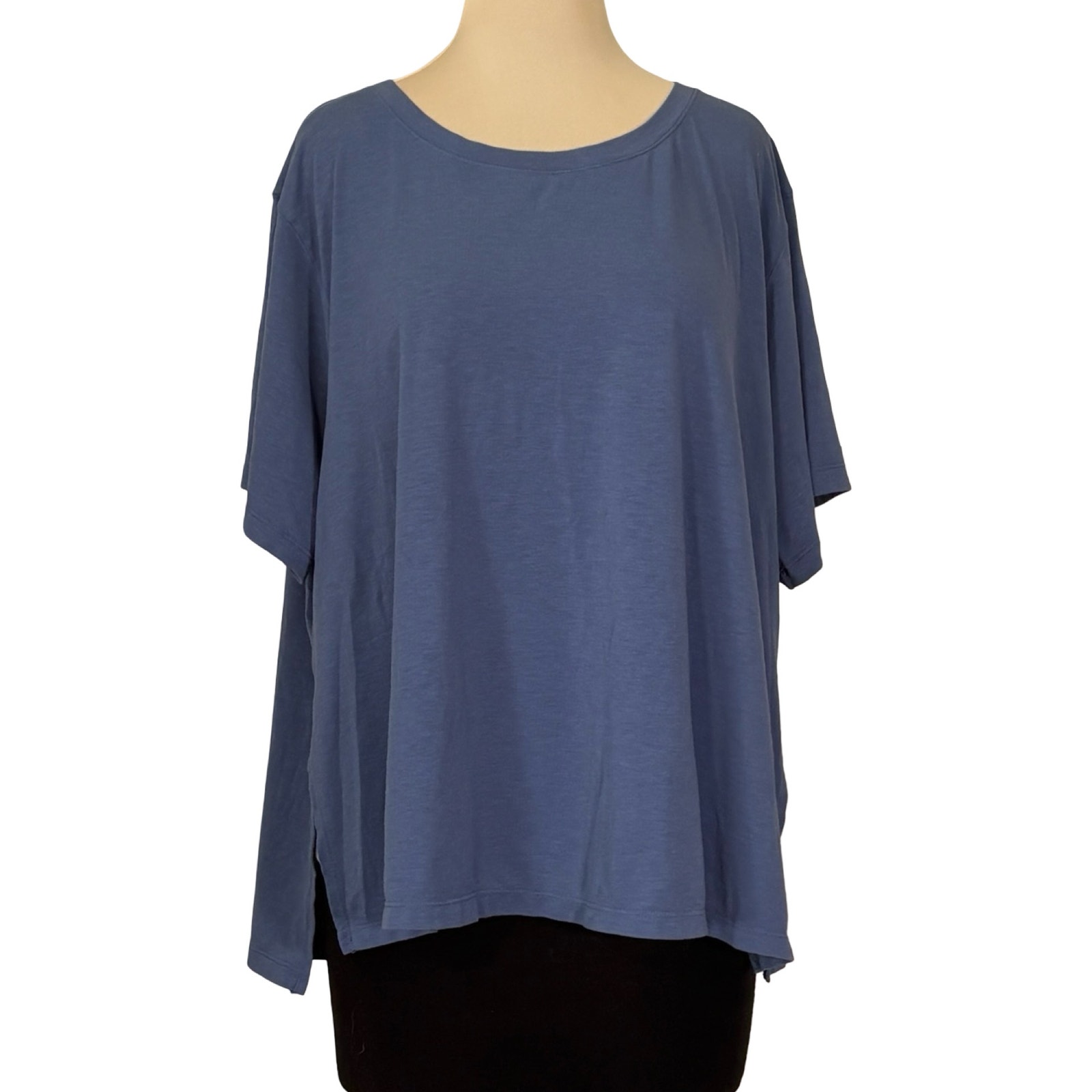 Nike Yoga Dri Fit Top 1x Blue Oversized Athleisure Tunic